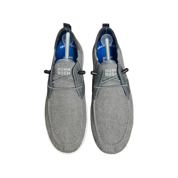 Nunn Bush Brewski Moc Toe Slip On Shoes Gray Knit Comfort Mens Size 11 main image 4